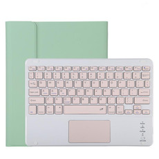 TG11BC Detachable Bluetooth Pink Keyboard Microfiber Leather Tablet Case for iPad Pro 11 inch (2020), with Touchpad & Pen Slot & Holder (Green)