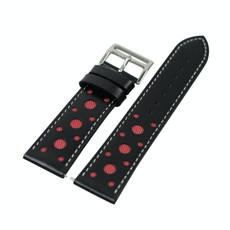 22mm For huawei watch GT2e / GT / GT2 46mm Hollow Leather Watch Band(Red)