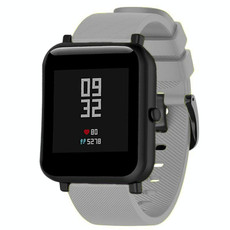 20mm For Huami Amazfit GTS / Samsung Galaxy Watch Active 2 / Gear Sport Silicone Watch Band(Gray)