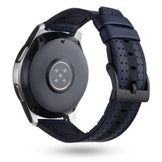 22mm For Huawei Watch GT2e / GT2 46mm Silicone Skin Carbon Fiber Watch Band(Blue)