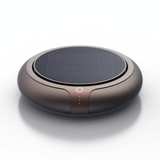 Intelligent Formaldehyde Removal Haze Negative Ion Solar Car Air Purifier(Gold)