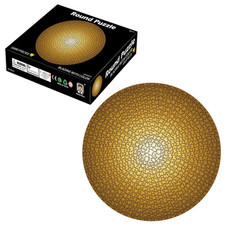 Round Puzzle Cartoon Plane Puzzle Jigsaw Toy 1000 PCS(Hell Secret Gold)