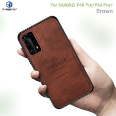For Huawei P40 pro / P40pro+ PINWUYO Zun Series PC + TPU + Skin Waterproof And Anti-fall All-inclusive Protective Shell(Brown)