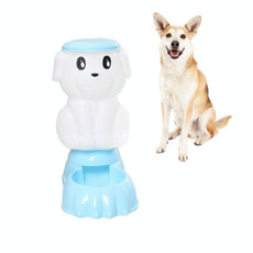 Automatic Pet Feeder Cat and Dog Large-capacity Drinking Fountain, Style:Feeder(Blue)