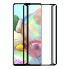 For  Galaxy A51 ENKAY Hat-Prince 5 PCS Full Glue 0.26mm 9H 2.5D Tempered Glass Full Coverage Film