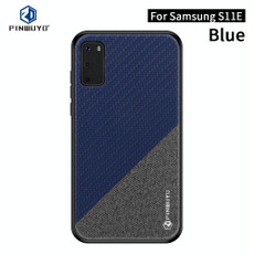 PINWUYO Rong Series  Shockproof PC + TPU+ Chemical Fiber Cloth Protective Cover(Blue)