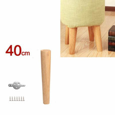Solid Wood Sofa Foot Table Leg Cabinet Foot Furniture Chair Heightening Pad, Size:40 cm, Style:Vertical(Wood Color)