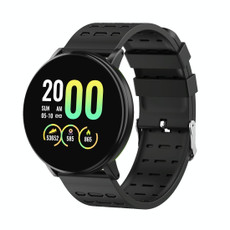 119plus 1.3inch IPS Color Screen Smart Watch IP68 Waterproof,Support Call Reminder /Heart Rate Monitoring/Blood Pressure Monitoring/Blood Oxygen Monitoring(Black)