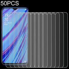 50 PCS For OPPO A5 / A9 (2020) / A56 5G 9H 2.5D Screen Tempered Glass Film