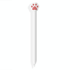 Cute Cartoon Silicone Protective Cover for Apple Pencil 1(White)