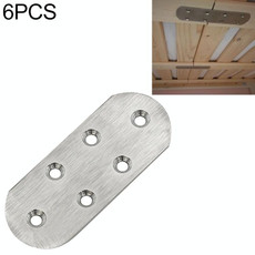 6 PCS Stainless Steel Connection Code Straight Connecting Piece, Number: 19