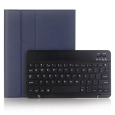 A102B For iPad 10.2 inch 2019 Ultra-thin Detachable Bluetooth Keyboard Leather Tablet Case with Stand & Pen Slot Function (Blue)