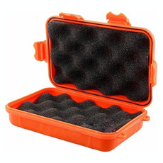 Outdoor Shockproof Waterproof Tool Box Airtight Case EDC Travel Sealed Container(Orange)