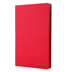For Huawei MediaPad M6 10.8 Cloth Teature Horizontal Flip PU Leather Case with with Holder & Card Slots(Red) For Huawei MediaPad M6 10.8 Cloth Teature Horizontal Flip PU Leather Case with with Holder & Card Slots(Red)