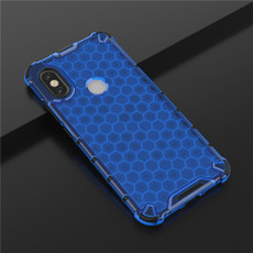 For Galaxy A10s Shockproof Honeycomb PC + TPU Case(Blue)