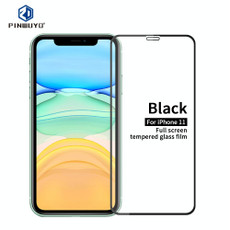 For iPhone 11 PINWUYO 9H 2.5D Full Screen Tempered Glass Film(Black)