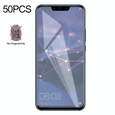 50 PCS Non-Full Matte Frosted Tempered Glass Film for Huawei Mate 20 Lite, No Retail Package