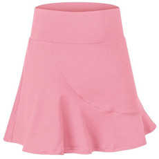 Anti-emptied And Quick-drying Sports Skirt With Mini-socks For Women (Color:Petal Pink Size:XL)