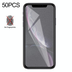 For iPhone XR / iPhone 11 50pcs Matte Frosted Tempered Glass Film, No Retail Package