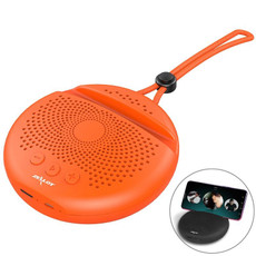 ZEALOT S24 Portable Stereo Bluetooth Speaker with Lanyard & Mobile Card Slot Holder, Supports Hands-free Call & TF Card (Orange)