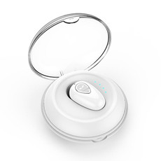 YX01 Sweatproof Bluetooth 4.1 Wireless Bluetooth Earphone with Charging Box, Support Memory Connection & HD Call(White)