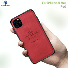 For iPhone 11 Pro Max PINWUYO Shockproof Waterproof Full Coverage PC + TPU + Skin Protective Case (Red)