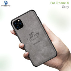 For iPhone 11 Pro PINWUYO Shockproof Waterproof Full Coverage PC + TPU + Skin Protective Case (Gray)