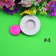 2 PCS DIY Tires Shape Sugar Craft Cake Silicone Mold Fondant Baking Decorating Tools Random Color Delivery, Size:Size 4