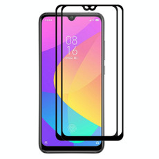 2 PCS ENKAY Hat-prince Full Glue 0.26mm 9H 2.5D Tempered Glass Full Coverage Film for Xiaomi Mi CC9e