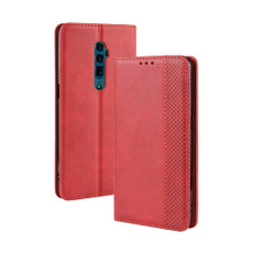 Magnetic Buckle Retro Crazy Horse Texture Horizontal Flip Leather Case for OPPO Reno 10x Zoom / Reno 5G , with Holder & Card Slots & Photo Frame(Red) Magnetic Buckle Retro Crazy Horse Texture Horizontal Flip Leather Case for OPPO Reno 10x Zoom / Reno 5G , with Holder & Card Slots & Photo Frame(Red)