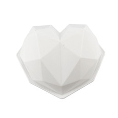 3 PCS Diamond Love DIY Cake Silicone Mold Sponge Baking Tool Chiffon Mousse Dessert Mold