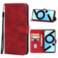For OPPO Realme 6i India Leather Phone Case(Red) For OPPO Realme 6i India Leather Phone Case(Red)