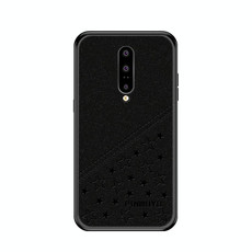 PINWUYO Full Coverage Waterproof Shockproof PC+TPU+PU Protective Case for Oneplus7 pro(Black)