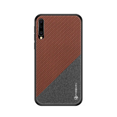 PINWUYO Honors Series Shockproof PC + TPU Protective Case for Galaxy A50(Brown)