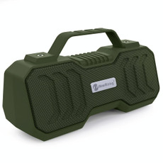 NewRixing NR-4500 Portable Wireless Bluetooth Stereo Speaker Support TWS / FM Function Speaker(Army Green)