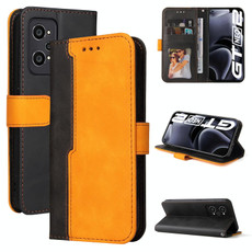 For OPPO Realme GT Neo2 Business Stitching-Color Horizontal Flip PU Leather Phone Case(Orange) For OPPO Realme GT Neo2 Business Stitching-Color Horizontal Flip PU Leather Phone Case(Orange)