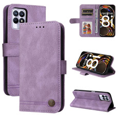 For OPPO Realme 8i Skin Feel Life Tree Metal Button Horizontal Flip Leather Phone Case(Purple) For OPPO Realme 8i Skin Feel Life Tree Metal Button Horizontal Flip Leather Phone Case(Purple)