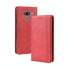 Magnetic Buckle Retro Crazy Horse Texture Horizontal Flip Leather Case for LG K50 /LG Q60 , with Holder & Card Slots & Photo Frame(Red) Magnetic Buckle Retro Crazy Horse Texture Horizontal Flip Leather Case for LG K50 /LG Q60 , with Holder & Card Slots & Photo Frame(Red)