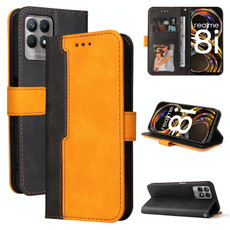 For OPPO Realme 8i Business Stitching-Color Horizontal Flip PU Leather Phone Case(Orange) For OPPO Realme 8i Business Stitching-Color Horizontal Flip PU Leather Phone Case(Orange)
