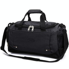 Mens / Ladies Large Capacity Travel Bags Portable Multifunctional Handbag(Black)