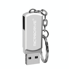 MicroDrive 8GB USB 2.0 Creative Personality Metal U Disk with Keychain (Silver)