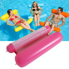 Foldable Double-purpose Backrest Float Hammock with Net, Size: 130x73cm (Pink) Foldable Double-purpose Backrest Float Hammock with Net, Size: 130x73cm (Pink)