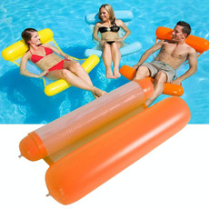 Foldable Double-purpose Backrest Float Hammock with Net, Size: 130x73cm (Orange) Foldable Double-purpose Backrest Float Hammock with Net, Size: 130x73cm (Orange)
