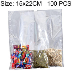 100 PCS Food Vacuum Packaging Transparent Plastic Bag Nylon Fresh-keeping Bag, Size: 15cm x 22cm