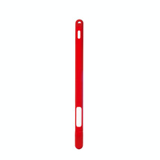 Two-hole Solid Color Silicone Stylus Protective Case For Apple Pencil 2(Red)