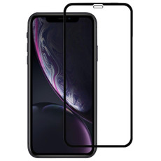 For iPhone 11 / XR 9H 2.5D Ultrathin Silk-screen Carbon Fiber Full Screen Protector Film(Black)