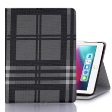 Plaid Texture Horizontal Flip PU Leather Case for iPad Pro 12.9 inch (2018), with Holder & Card Slots & Wallet (Grey)