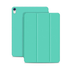 Horizontal Flip Ultra-thin Double-sided Clip Magnetic PU Leather Case for iPad Pro 11 inch (2018) / iPad Air (2020) 10.9, with Three-folding Holder & Sleep / Wake-up Function(Mint Green)