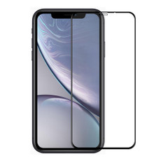 For iPhone XR ENKAY Hat-Prince 0.26mm 9H 6D Curved Full Screen Tempered Glass Film (Black)