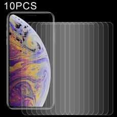 For iPhone XS Max 10pcs 9H 2.5D Tempered Glass Film